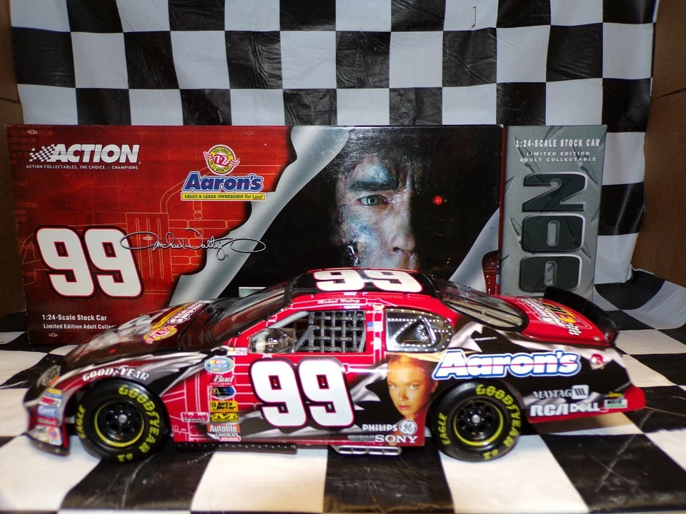 Michael Waltrip #99 Aaron's Rent T3 Terminator 3 2003 1:24 Action 104287 NASCAR - Immagine 1 di 4