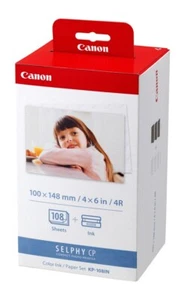 4960999616889 atrament Canon KP-108 3115B001 kolor do 108 kolorowych zdjęć + 108x zdjęcie - Zdjęcie 1 z 3