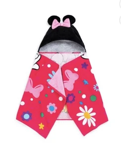 Disney Minnie Mouse Kids Cotton Hooded Towel - Picture 1 of 7