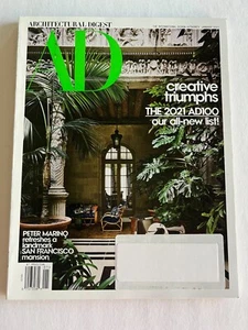 CREATIVE TRIUMPHS * PETER MARINO January 2021 ARCHITECTURAL DIGEST MAGAZINE - Imagen 1 de 7
