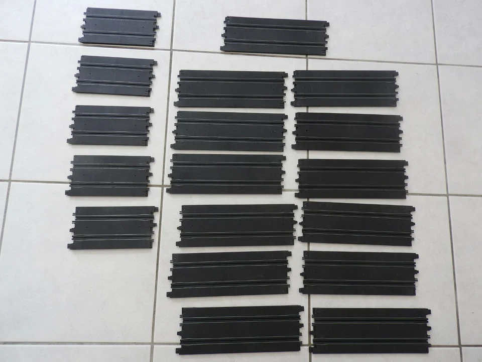 matchbox powertrack lot de rails droit circuit slot  - Photo 1/1