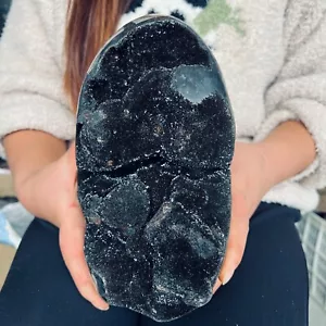 8,58 Pfund natürliche Schildkrötenrücken Geode Quarz Kristall Mineral Präparat Reiki He 4050 g - Bild 1 von 12