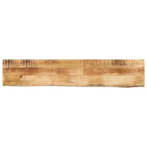 Tischplatte Mango Massivholz 160x30 cm mit natürlicher Baumkante rustikal - Bild 1 von 9