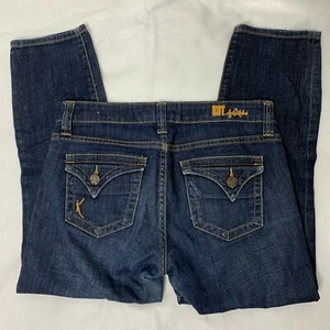 Kut from the Kloth Denim Jeans 2 Dark Wash Bardot Skinny Boyfriend Ankle Cropped - Picture 1 of 5