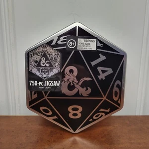 Dungeons And Dragons Jigsaw Puzzle Caladora 750 Pieces New In Reusable Tin - Picture 1 of 2