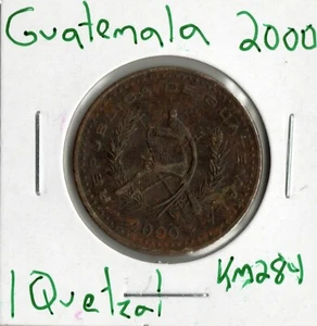 Moneda Guatemala 1 Quetzal 2000 KM284 - Imagen 1 de 1