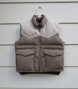 Vintage Ski Daddle Duck Down Kid's Youth Puffer Zip Up Vest Size M  - Picture 1 of 9