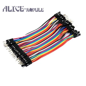 5PCS 40PCS 10cm 2.54MM maschio a maschio 1P-1P Dupont cavo jumpercables B2AM - Foto 1 di 4