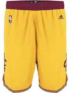 Cleveland Cavaliers Gold Youth Swingman Baskeball Shorts By Adidas - Picture 1 of 4