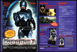ROBOCOP 3__Original 1994 impresión comercial anuncio/promoción de película__NANCY ALLEN_RIP TORN_1993 - Imagen 1 de 3