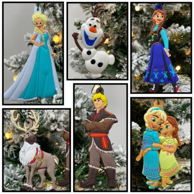 Disney Frozen 6 Piece Christmas Ornament Set Brand New Featuring Olaf, Elsa, and - Image 1 of 4