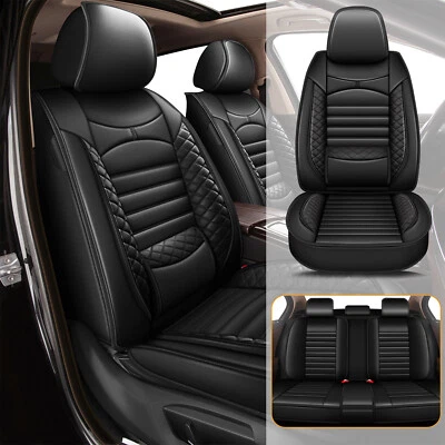 For Volkswagen Tiguan 2009-2023 Car 5 Seat Cover Faux Leather Front Rear Cushion - Image 1 of 4