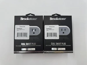 Paquete de 2 cajas de enchufe inteligente doble Brookstone - Imagen 1 de 9