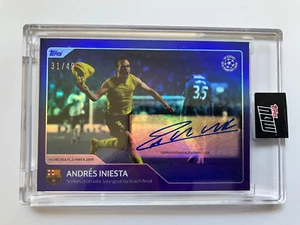 Tarjeta automática paralela ANDRES INIESTA Topps 30 temporadas UEFA Champions League /49 - Imagen 1 de 2
