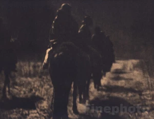 1900/72 EDWARD CURTIS Folio NATIVE AMERICAN INDIAN Navaho Tribe Horses Photo Art - Picture 1 of 1