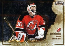 2002-03 Pacific Exclusive Etched in Stone #7 Martin Brodeur
