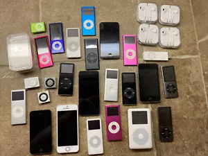 LOT OF 25 Assorted Apple iPods Classic, Touch, Nano, Shuffle - Picture 1 of 15