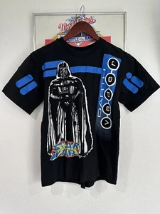 Vintage Star Wars Darth Vader 90’s T-Shirt Single Stitch Size Youth XL Rare AOP - Picture 1 of 12