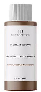 Leather Restore Leather Color Repair Furniture Couch Sofa Car Seat Medium Brown - Picture 1 of 5