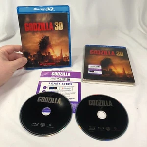 GODZILLA 2014 - 3D BLU-RAY & BLU-RAY - OOP w/ Lenticular Slipcover FreeFastShip! - Picture 1 of 3