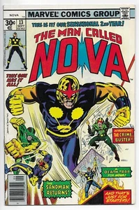 Nova #13 BRONZE AGE MARVEL COMIC BOOK 1ª serie Sandman - 1st Crime Buster 1977 - Imagen 1 de 2