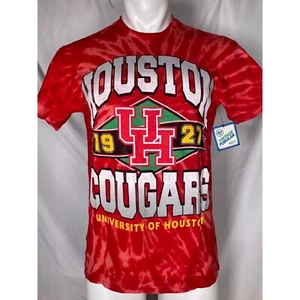 University of Houston Cougars '47 Brand Vintage Tubular Men's Tie Dye Shirt NWT - Picture 1 of 11