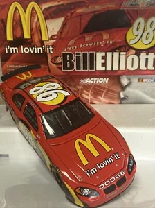 2004 BILL ELLIOTT #98 • MCDONALDS / I'M LOVIN IT • 1:24 Scale • ACTION NASCAR - Picture 1 of 12