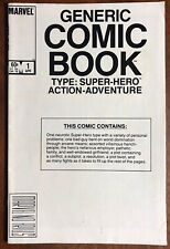 Generic Comic Book 1🔥marvel Comics 1983 Unique Gift One Of A Kind Rare!