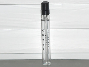 PRADA BLACK LUNA ROSSA Men's .33 oz 10ml Eau de Parfum Travel Spray, Mini, NEW