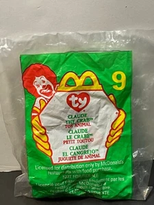 McDonalds Happy Meal Spielzeug Claude die Krabbe #9 Teenie Beanie Baby 1999 - Bild 1 von 5