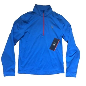Spyder Active 1/4 Zip Lightweight Long Sleeve ProWEB Pullover Shirt blau Gr. S - Bild 1 von 8