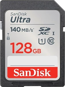 SanDisk 128GB Ultra SDXC UHS-I Memory Card SDSDUNB-128G-GN6IN - Picture 1 of 6