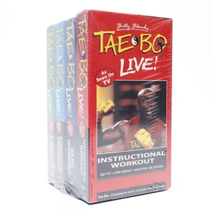 Vintage Billy Rohlinge TAE-BO LIVE! (4-Band VHS Set, 1999, versiegelt) - Bild 1 von 4