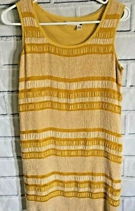 Chelsea & Violet Mustard Yellow XS SleevelessTank Dress Party Cocktail (L84) - Picture 1 of 7