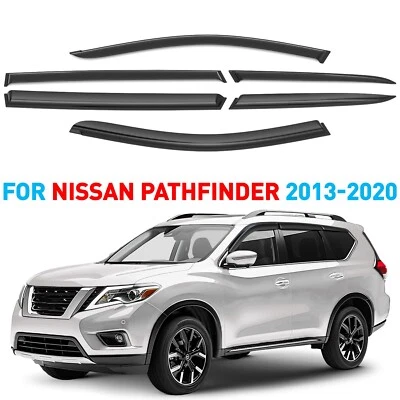 Protetores de chuva viseiras de ventilação sombra para 2013-2020 Nissan Pathfinder - Imagem 1 de 4