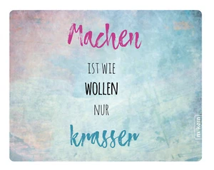 Mousepad Machen wie wollen 24x19 krasser Spruch Büro lustig Mauspad Unterlage - Bild 1 von 4