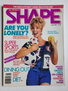 8/1987 Joe Weider's SHAPE magazine JOANNA KERNS Health Fertility Workouts RARE - Picture 1 of 4
