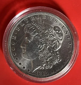 1884 P UNITED STATES of America Old SILVER Morgan US Dollar Coin EAGLE - Picture 1 of 4