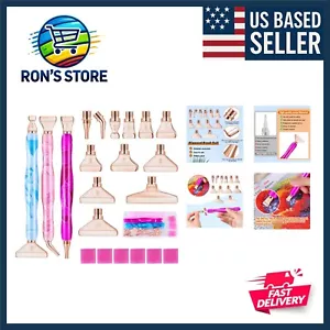 5D Diamond Painting Accessories Pens Tools Kit, Metal Tips Point Drill Pen wi... - Picture 1 of 8
