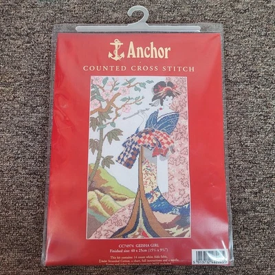 Anchor Counted Cross Stitch Geisha Girl Kit CC74974 - Image 1 of 4