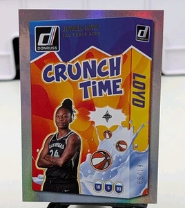 2025 Panini Donruss WNBA #2 Jewell Loyd Las Vegas Aces Crunch Time Holo /99 SP - Bild 1 von 8