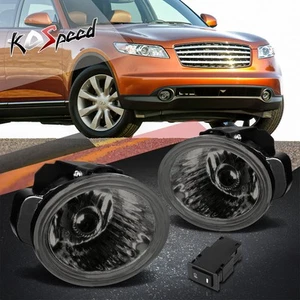 Smoked Front Bumper Fog Lights for 02-04 Nissan Altima/03-07 Murano FX35 FX45 - Bild 1 von 8