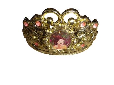 DISNEY PRINCESS BELLE BEAUTY & THE BEAST GOLD TIARA CROWN HEADBAND - Image 1 of 4