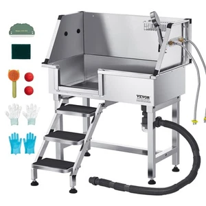 VEVOR bañera para perros bañera para animales estación de lavado para perros puerta izquierda 870x488x1025 mm - Imagen 1 de 12
