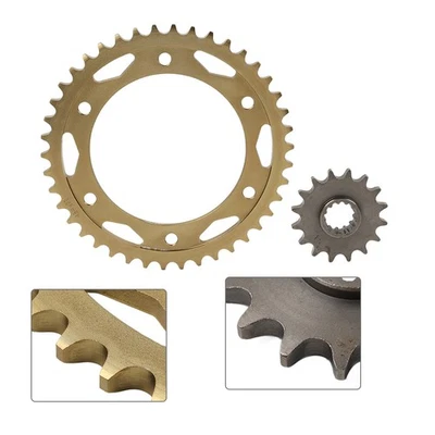 Front &bRear Drive Chain Sprocket 16T 42T For Honda CBR1000RR 2004 2005-2019 Foto 1 de 4