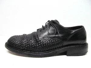 Vintage Made in Italy Echtleder Oxford-Schuhe Geflochten Schuh Herren Größe 10,5 M - Bild 1 von 10