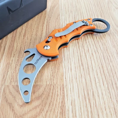 Cuchillo Plegable Fox Karambit Trainer 2.5" SIN AFILAR 420C Hoja de Acero Mango G10 Foto 1 de 4