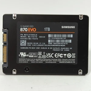 Samsung 870 EVO 1TB SATA SSD Black - TESTED - 99% Health, 2670 Hours - Photo 1/4