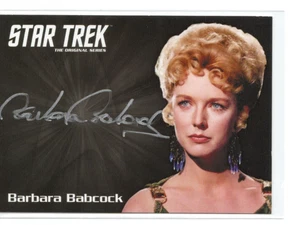Star Trek TOS Archives & Inscriptions Autograph Auto Barbara Babcock as Philana - Picture 1 of 4