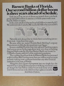 1974 Barnett Banks of Florida vintage print Ad - Picture 1 of 1